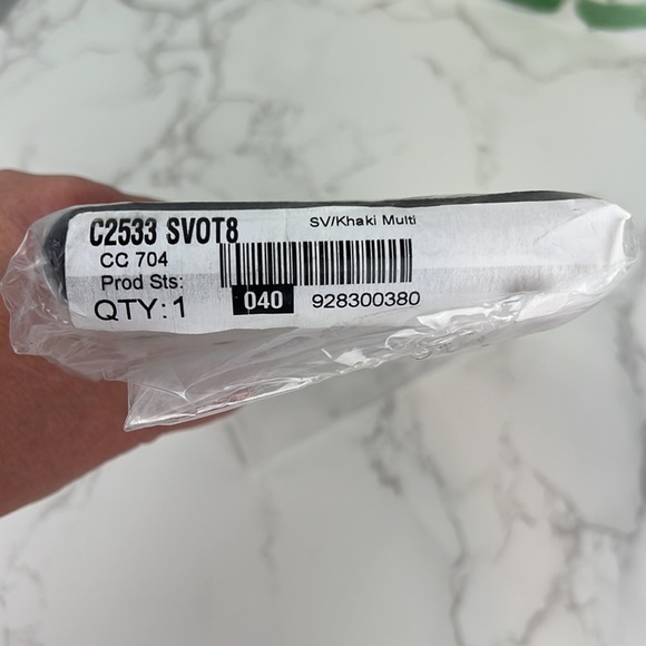 Coach NWT Accordion Zip Wallet Signature Canvas Diagonal Stripe - Picture 11 of 13